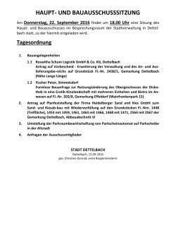 haupt- und bauausschusssitzung