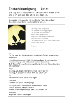 ein Tag in Achtsamkeit