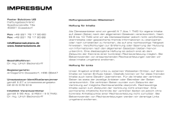 Haftungsausschluss - FASTER doubleRed SOLUTIONS