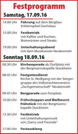 Festprogramm