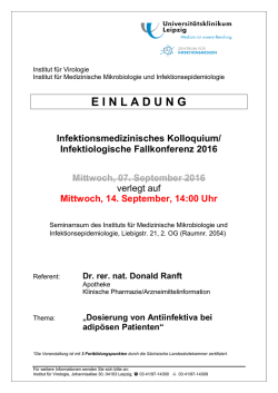 Infektionsmedizinisches Kolloquium 14-09