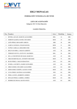 iiig3 monagas - Federación Venezolana de Tenis