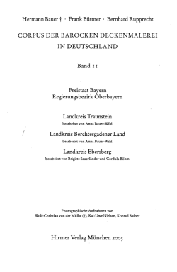 Hermann Bauer j" &bull; Frank B&uuml;ttner &bull; Bernhard Rupprecht CORPUS