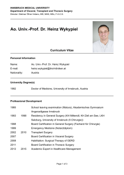 Ao. Univ.-Prof. Dr. Heinz Wykypiel