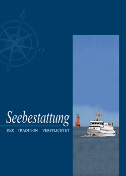 Infomaterial Seebestattung