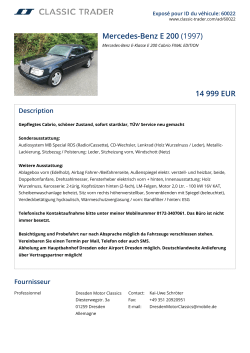 Mercedes-Benz E 200 (1997) 14 999 EUR