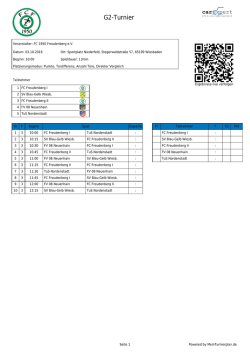 Druckansicht - MeinTurnierplan.de
