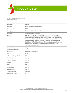 Hirsch-Pastete Mini SG 7920 VB Basis VPE: St 620g Hersteller