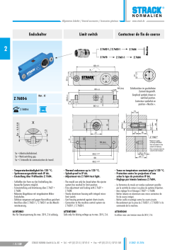 Endschalter Limit switch Contacteur de fin de course Z 7600-6