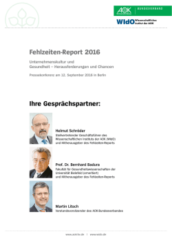 Die Gesprächspartner - AOK