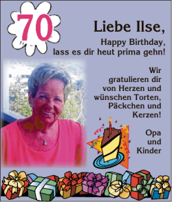 Liebe Ilse,