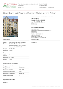 Exposé als PDF - Nürnberger Immobilien Börse