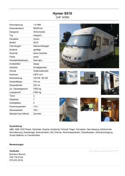 Hymer S510 - caravan24.ch