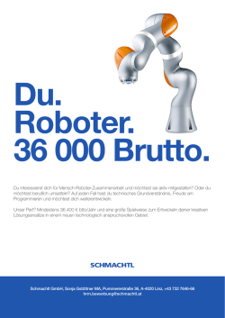 Du interessierst dich f&uuml;r Mensch-Roboter
