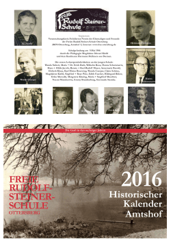 Kalender 2016 - Freie Rudolf-Steiner