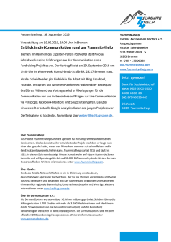 Einblick in die Kommunikation rund um 7summits4help