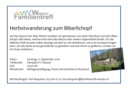 Herbstwanderung zum Biberlichopf