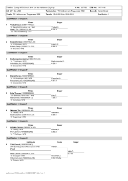 Qualifikation 1