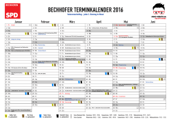 Bechhofen 2016 - Kalender - MIMO