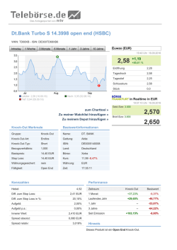 Dt.Bank Turbo S 14.3998 open end (HSBC)