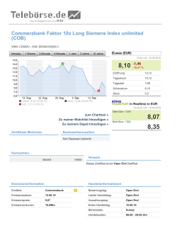 Commerzbank Faktor 10x Long Siemens Index unlimited (COB)