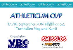 AthleticumCup Spielplan 2016