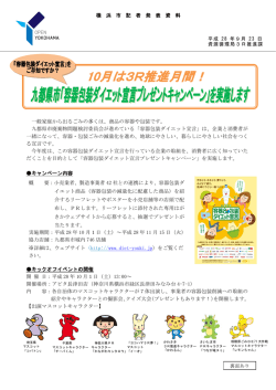 一般家庭から出るごみの多くは、商品の容器や包装です。 九都県市廃棄