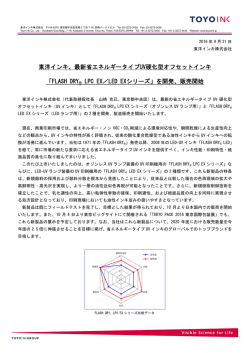 東洋インキ、最新省エネルギータイプUV硬化型オフセットインキ 「FLASH