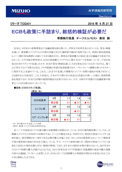 ECBも政策に手詰まり、総括的検証が必要だ