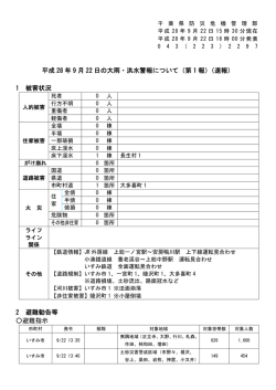 （第 1 報）（速報）