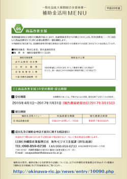 補助(6)商品改善支援の概要（H28チラシ別紙）（PDF：555KB）