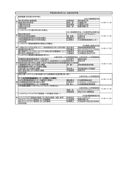 （2月25日（土）） - 平成28年度 日本獣医師会獣医学術学会年次大会