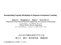 Incorporating Copying Mechanism in Sequene to