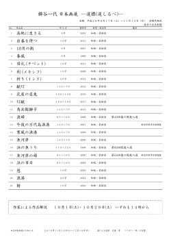 出品作品目録（PDF）