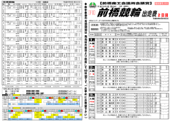 出走表2日目
