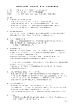 協会運営 - 奈良県テニス協会