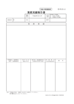 業務実績報告書