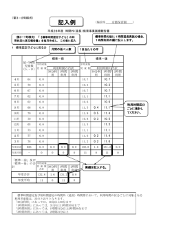 （延長）保育実績報告（施設用・エクセル様式）記入例