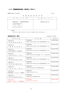 記入例 - 千葉県建設業許可サポート