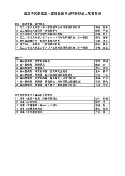 出席者名簿(PDF : 46KB)