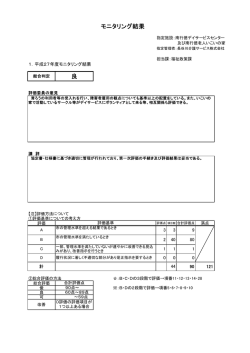 モニタリング結果 良