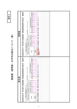 調査票（諮問案）の字句の修正について（案）
