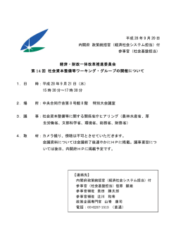 （経済社会システム担当）付 参事官（社会基盤担当）