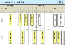 資料3スケジュール変更案