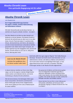 Akasha Chronik Lesen
