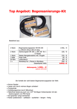 Top Angebot: Bogensanierungs-Kit