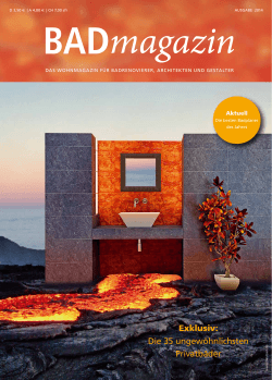 BADmagazin 2014 - Die Badgestalter