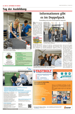 Informationen gibt es im Doppelpack