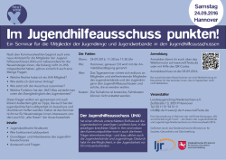 Im Jugendhilfeausschuss punkten!