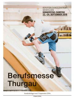 Berufsmesse Thurgau - St. Galler Tagblatt